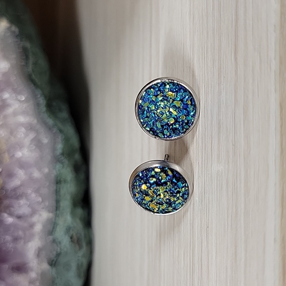 Ear Envy Other - 🔥LAST PAIR🔥Metallic Druzy Stud Earrings